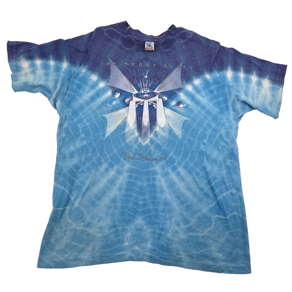 VTG 1994 The Moody Blues The Present Tie Dye Single Stitch Shirt Sz XL USA Made